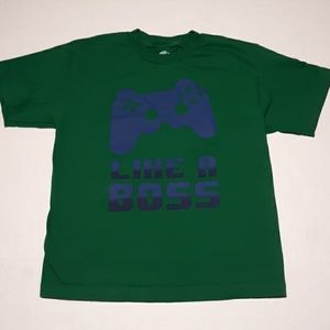⬇️$8 Hybrid graphic t-shirt "Like a Boss" boys L